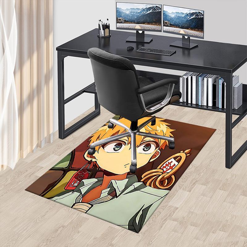 

1pc Anime Character Design Chair Mat, Tanjiro Kamado Inspired Office Rug, Non Slip Carpet for Home and Office Decor, Suitable for A 60cm by 90cm