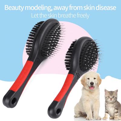 2Sizes Fashion Double Side Pet Cat Dog Puppy Comb Hair Shedding Removal Cleaning Brush