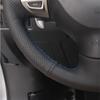 Ręcznie szyta osłona kierownicy ze sztucznej skóry do Mitsubishi Lancer X 10 2007-2015 Outlander 2006-2013 ASX 2010-2013 Colt