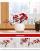 Artificial Plum & Peach Blossom Bonsai: Dried Flower Arrangement for Indoor Decoration