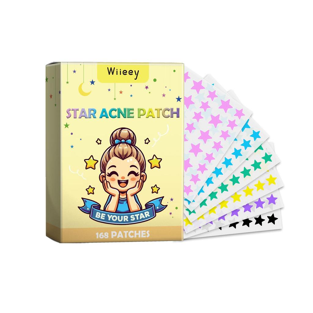 WIIEEY Star Pimple Patch Fade Down Pimple Pimple Marks Clean Face Closed Acne Portable Cartoon Pimple Patch