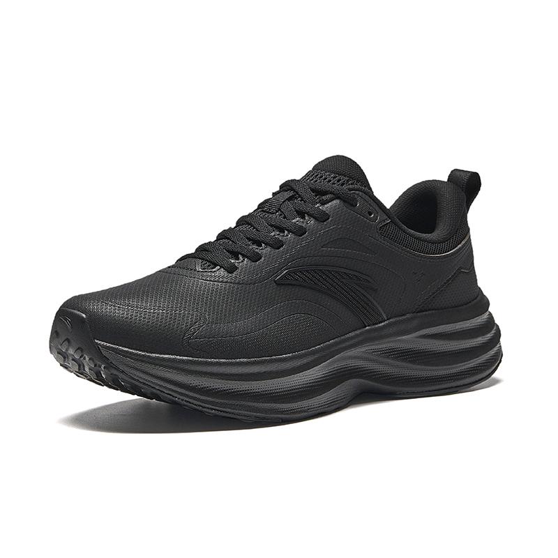 Anta Rouchun Pro Non-Slip Shock Absorbing Durable Comfortable Running Shoes Men Sneakers Basic-Black 112545506R-14