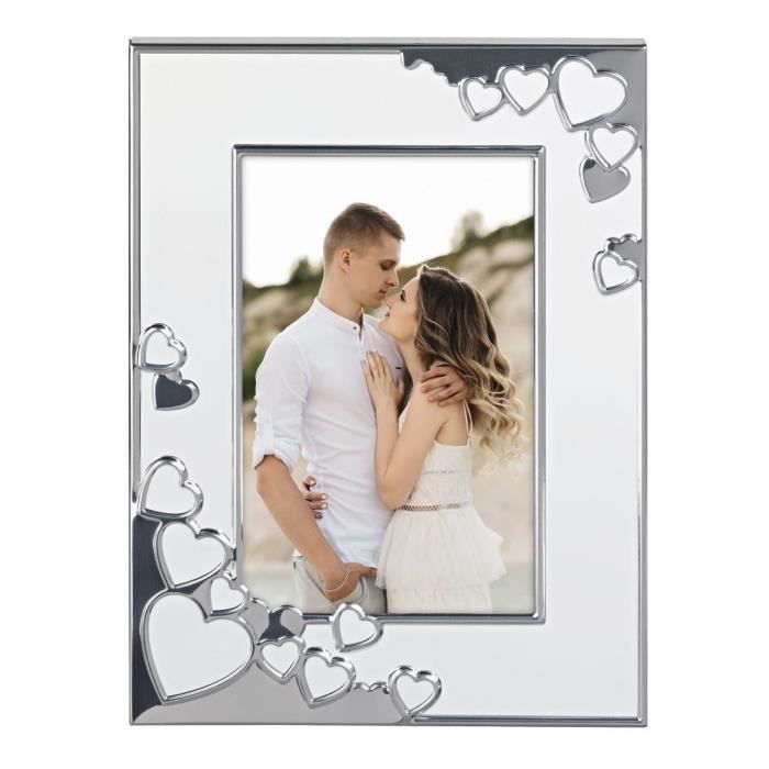 Cadre photo pour portrait Valentine, blanc, 10 x 15 cm