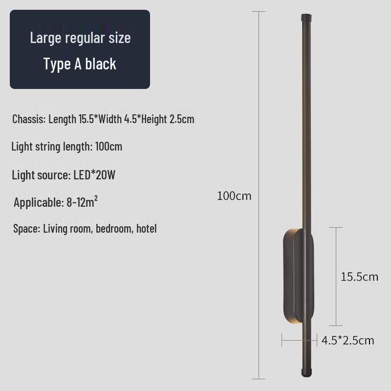 Creative Minimalist LED Wall Light for Hallway, Bedroom, Living Room, Study, and Staircase