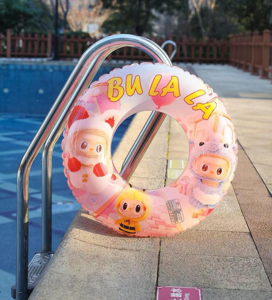 Cross-Belt Handle Inflatable Baby Swim Ring