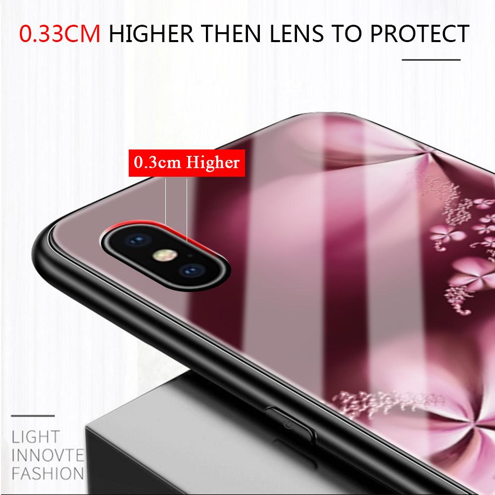 Tempered Glass Phone Case For iPhone 11 12 13 14 15 16 17 Redmi 10 12 14C Note10 Note14 Xiaomi 11Lite PocoC75 Soft Edge Shockproof Smooth Shell