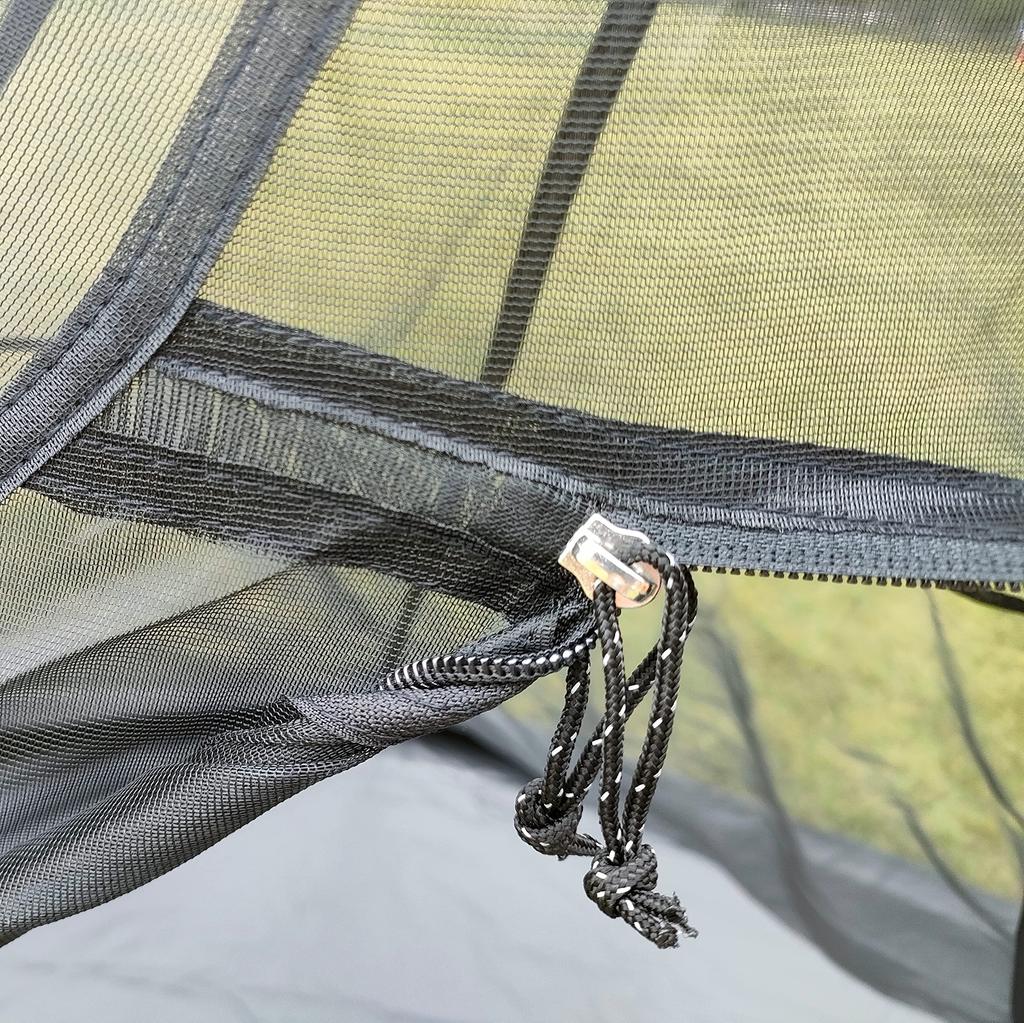 Longeek Half Mosquito Net for Single Pole Tents (with Waterproof Carpet) 4-Season Backpacking Travel Tent