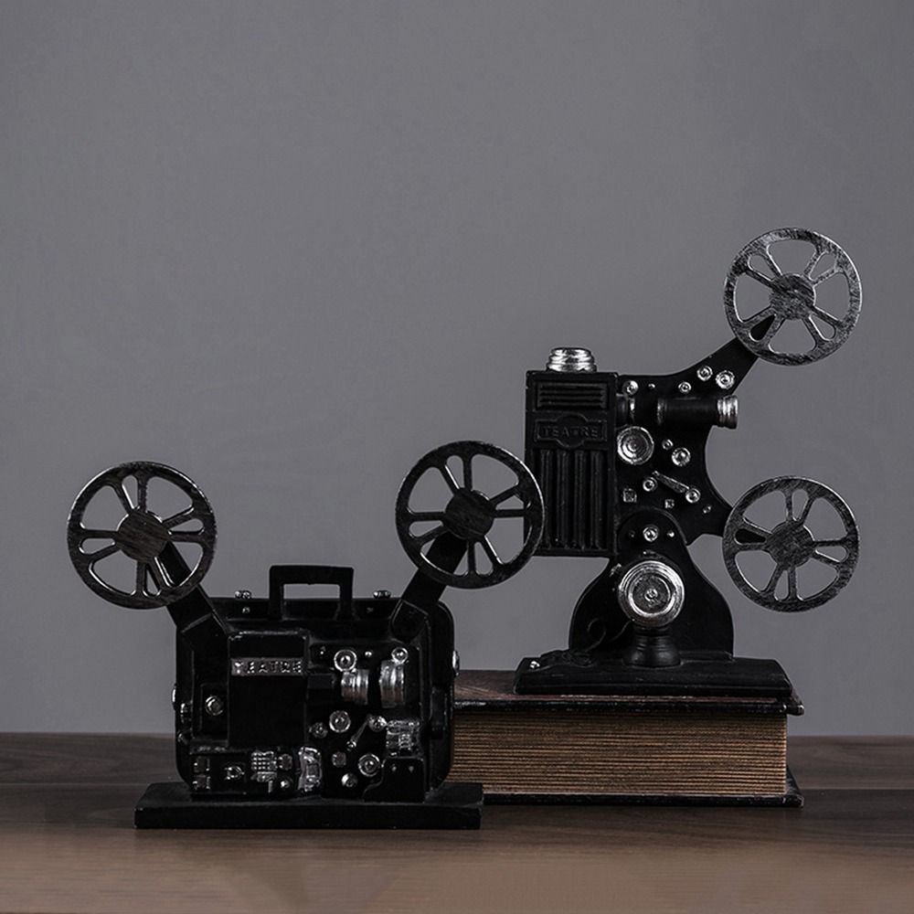 

Exquisite Cinema Projector Ornaments Resin Craft Projector Model Table Decor чорний