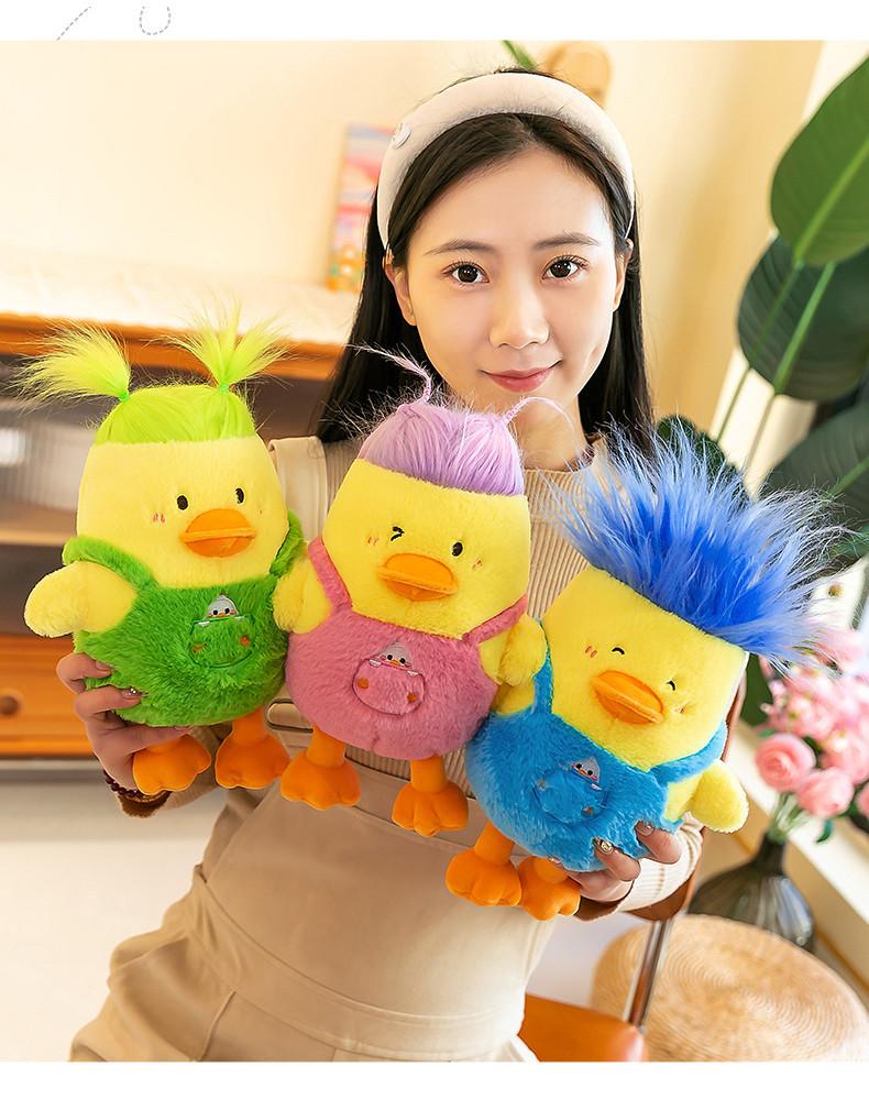 Genuine Duck Plush Toy Pillow With Baby Carrier Adorable Stuffed Duck Doll For Girls Wholesale Gifts
