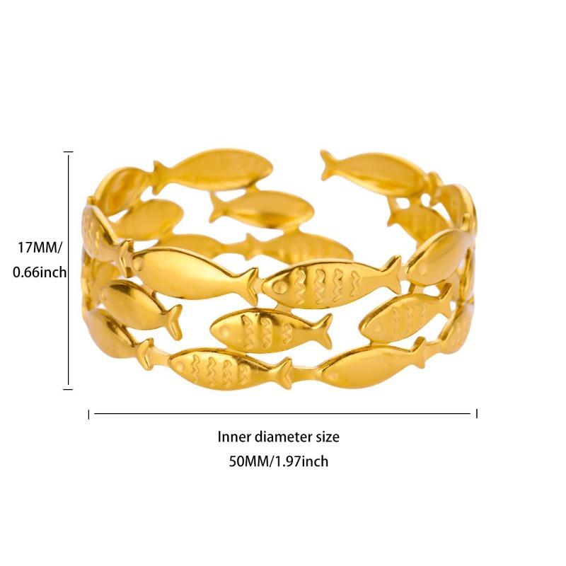 Fashion Wind Flower Love Stainless Steel Bracelet Women's K Gold Plated Geometric Women's Bracelet Jewelry Hot Sale