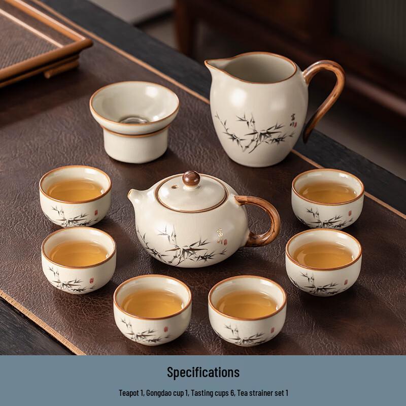 Ru Kiln Ceramic Kung Fu Tea Set