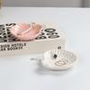 Ring Schmuck Organizer Tablett Rosa Porzellan Schmuckschale Muschel Display Organizer Heimdekoration