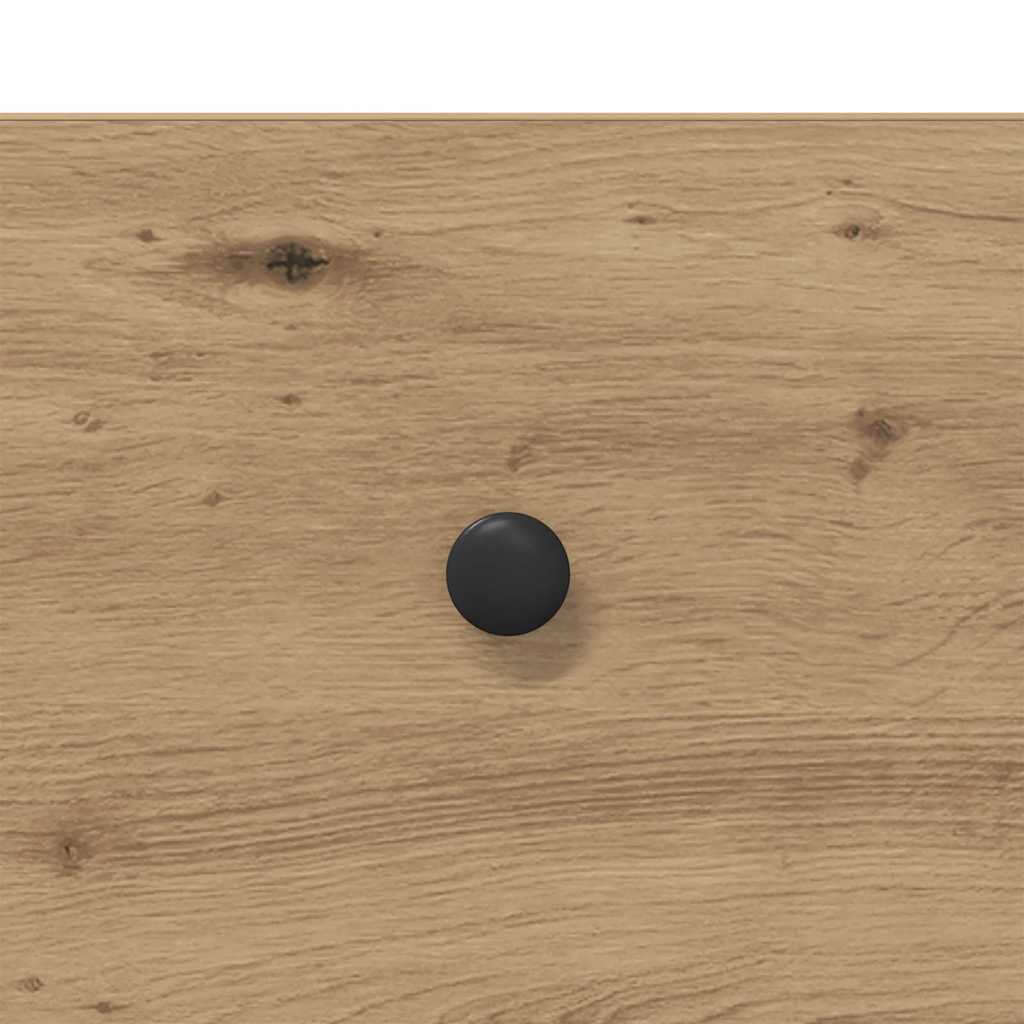 Artisan Oak Nightstand 34 X 35.5 X 45 Cm Particleboard