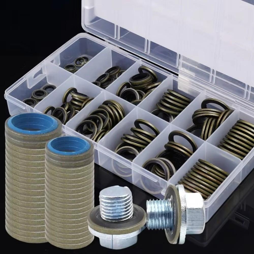 150 Stück/Set Gummi-Ölwanne Ablassdichtung O-Ring Ablassschrauben-Dichtring Austauschbare Teile