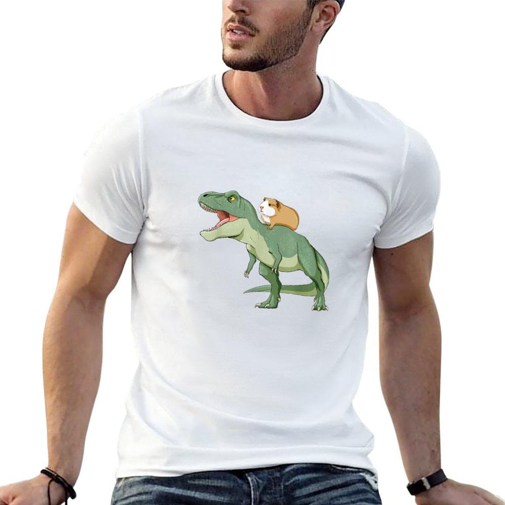Funny Guinea Pig Riding T Rex Dinosaur Tshirt Graphic T Shirts For Unisex Unisexs Graphic T Shirts Unisex Graphic Shirt Tshirt