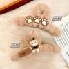 Premium Women's Cute Panda Plush Hair Claw Clip Winter Cartoon Fluffy Accessory for Ponytail Styling Versatile Cute Gift