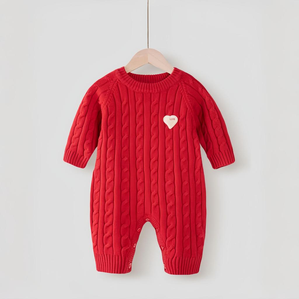 Neugeborenen Herbst Strick Strampler - Super Süß & Modisch Vollmond Outfit