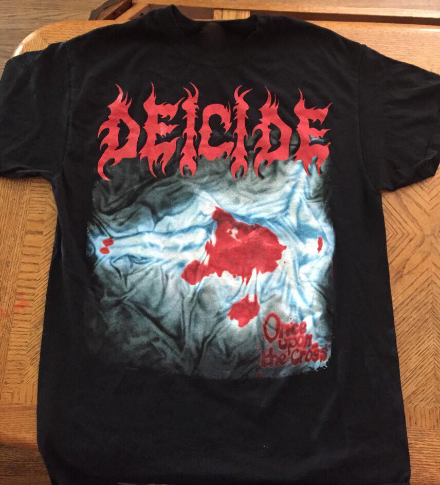 Deicide Once Upon a Cross Classic Cotton Black Full Size S-5XL T-Shirt S