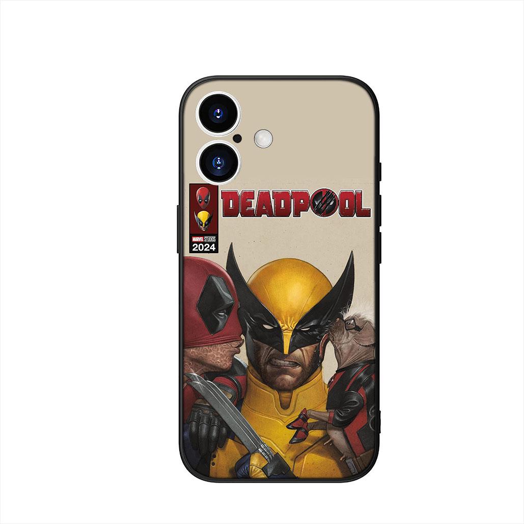 

Wallpaper Deadpool Marvel Wolverine Cover Phone Case for Apple iPhone 16 15 14 Plus 13 12 Mini 17 Pro Max + 16E Air 16+ ProMax iPhone 13 mini