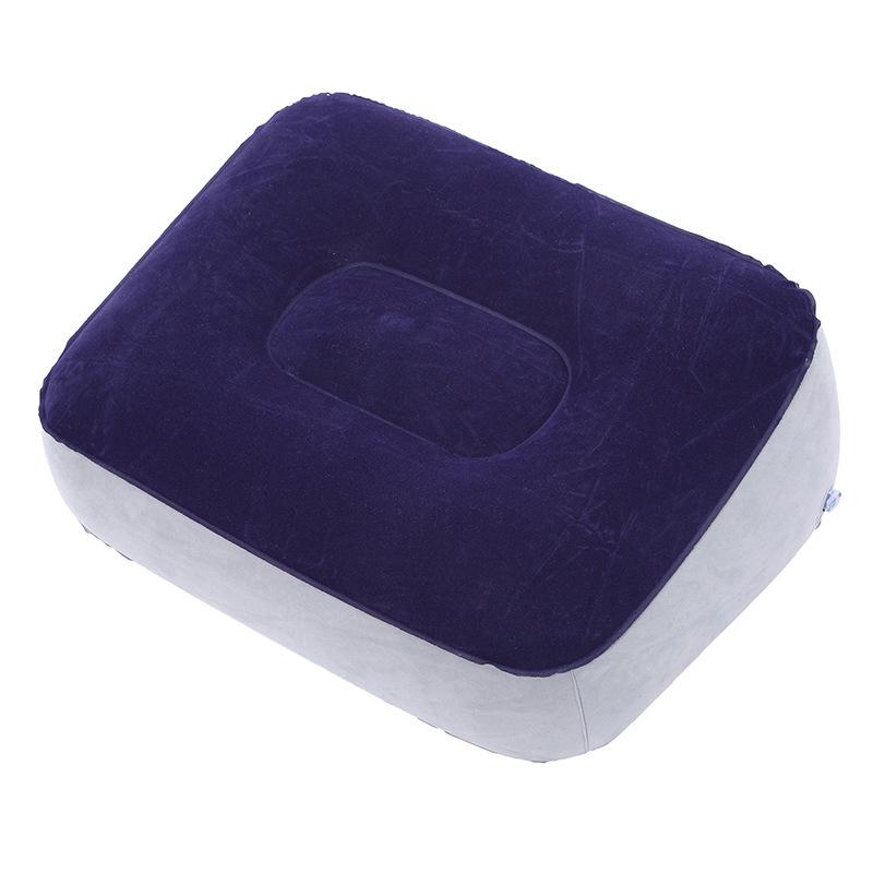 Portable Inflatable Foot Rest Air Pillow PVC Soft Foot Cushion Travel Office Under Desk Leg Elevation Relax Foot Support Pillow