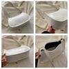 Retro Solid Color PU Leather Shoulder Underarm Bag Women's Fashion Handbags Casual Purses and Handbag Ladies Hand Bags for Daily