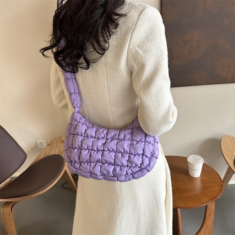 Stylish Minimalist Shoulder Bag Trendy Unique Retro Casual Dumpling Bag For Women