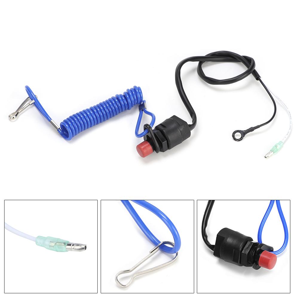 Universal Outboard Engine Ignition Emergency Kill Stop Switch Safety Tether Lanyard