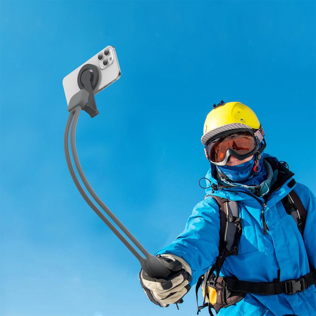 K08-2M Magnetic Neck Phone Holder 360 Degree Rotation Phone Neck Mount Hand Free POV