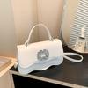 This Year's Popular Fashion Korean Version of Square Diamond Handbag 2025 Spring and Summer New Versatile Ins Messenger Bag Small Square Bag Women