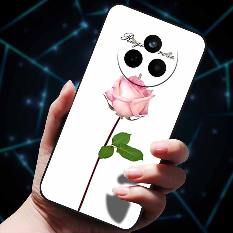 For Realme 14 Pro 5G Case 14Pro+ Soft Silicone Bumper 3D Flowers Emboss Phone Cases for Realme 14 Pro+ Plus Back Covers Shells
