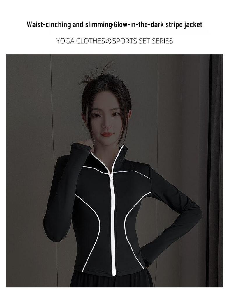 2024 Women's Running & Yoga Set: Stylish Sun Protection Jacket & Quick-Dry Pants for Hiking & Morning Workouts