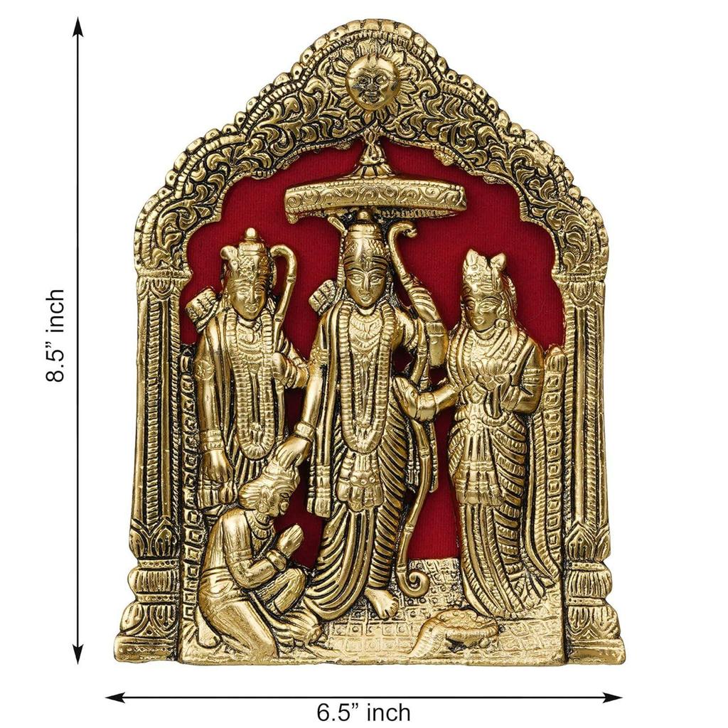 Metal Lord Ram Ji/Ram Darbar Idol Statue Murti for Home and Office Decor (Lord Ram) Ramdarbar Showpiece (9" Inches)