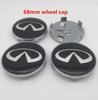 4pcs 56mm 60mm 65mm 68mm infiniti Car Wheel hub Center Cap Badge covers emblem sticker Styling accessories6ged