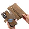 2 In 1 Magnetic Zipper Cards Solt Wallet Leather Case For Samsung Galaxy Z Fold 8 Ultra 7 6 5 Wireless Charging Bag Purse Cover