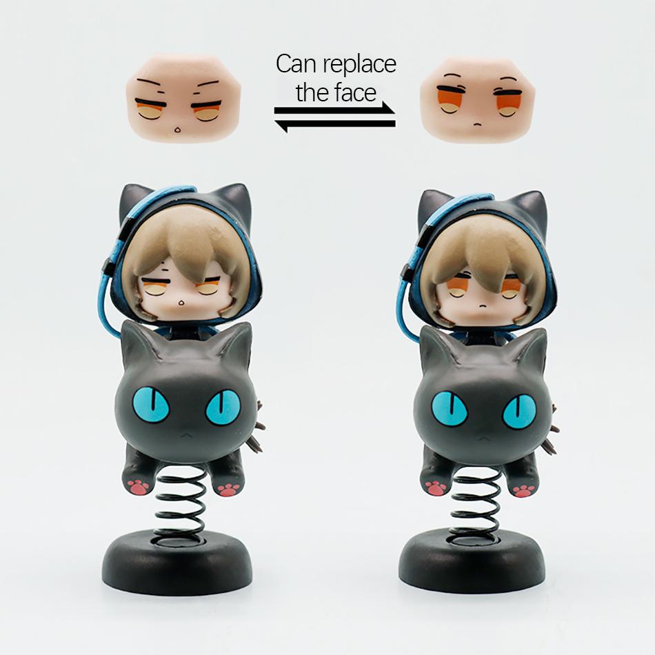 Game Arknights Phantom Figure Anime Figure 10cm Q Version Action Figurine Model Collectible Desk Car Ornaments Decoration Toy