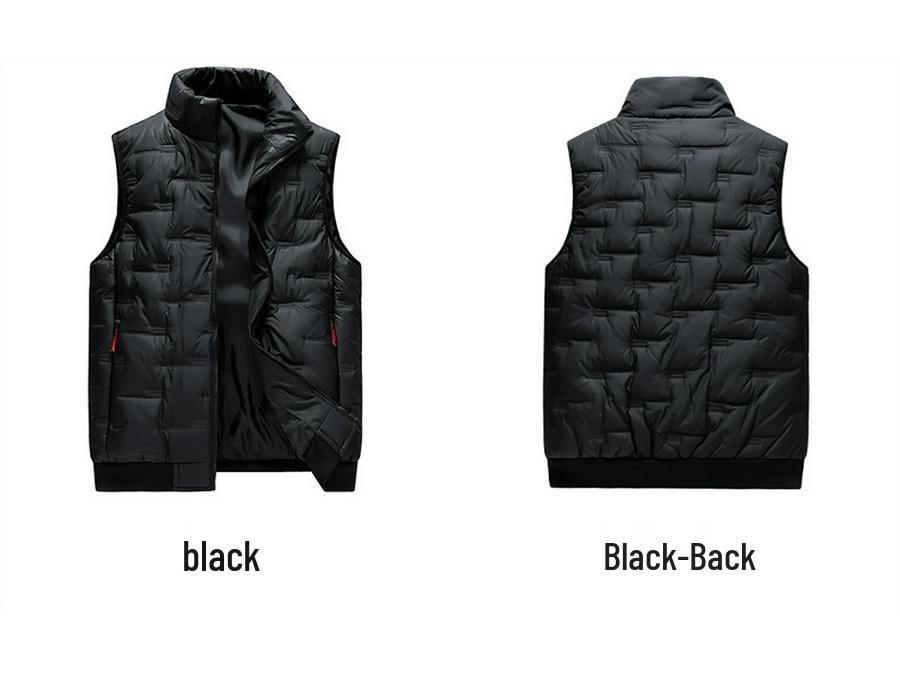 Men's Urban Plus Size Warm Vest - Fashionable European & American Style