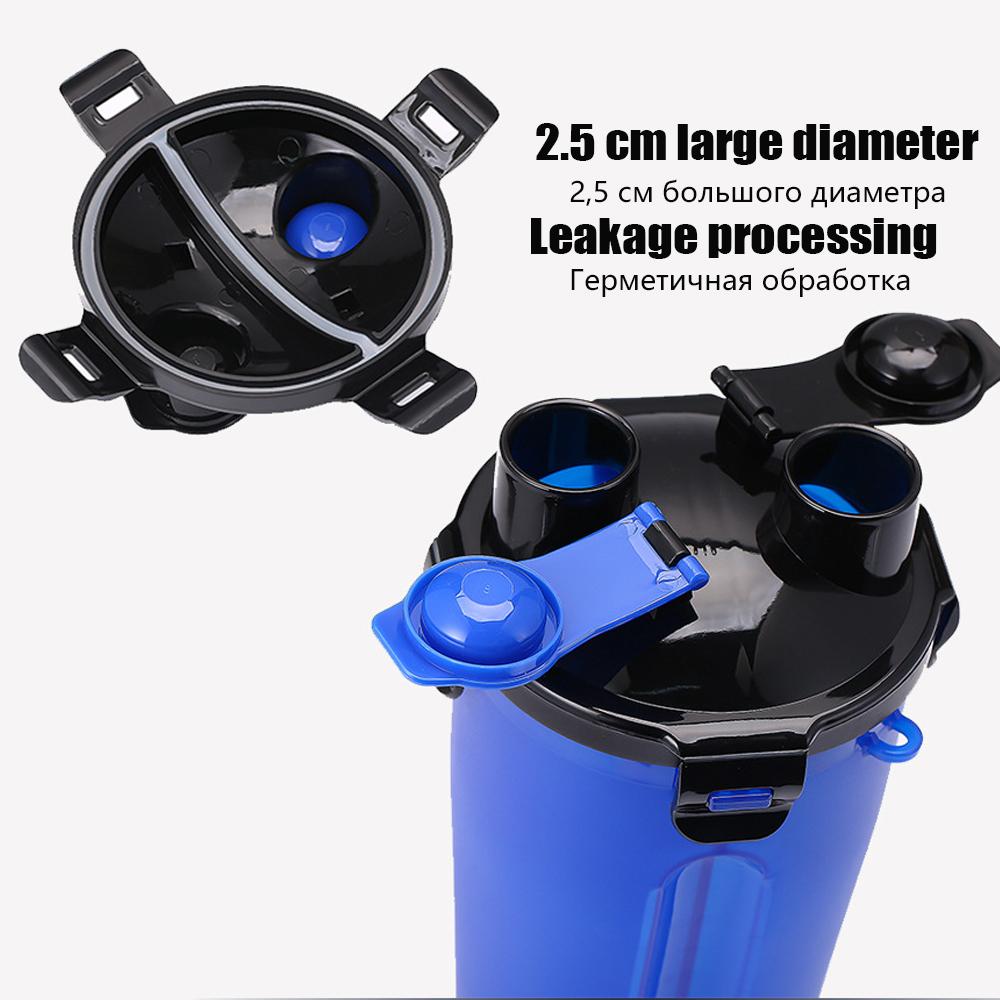 Portable 2 In 1 Pet Food Water Food Container with Folding Silicone Pet Bowls Outdoor Travel Dog Feeder Cup Pets Supplies