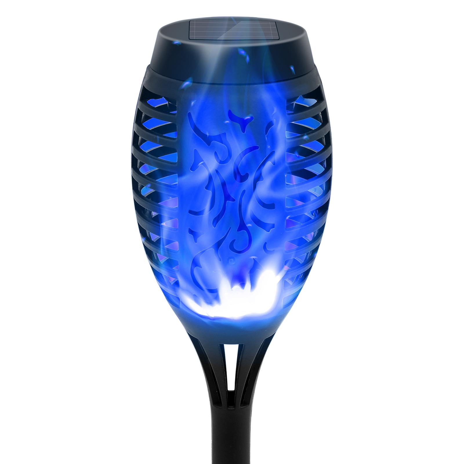 

1/4/6/8 Pack Solar Lights Outdoor Blue Solar Torch Flickering Flame Waterproof Garden Decor for Lawn Yard Patio Pathway Lighting 1PC