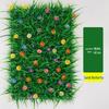 Tappetino Fiorito Artificiale con Partizione Decorativa per Prato e Paesaggistica Domestica