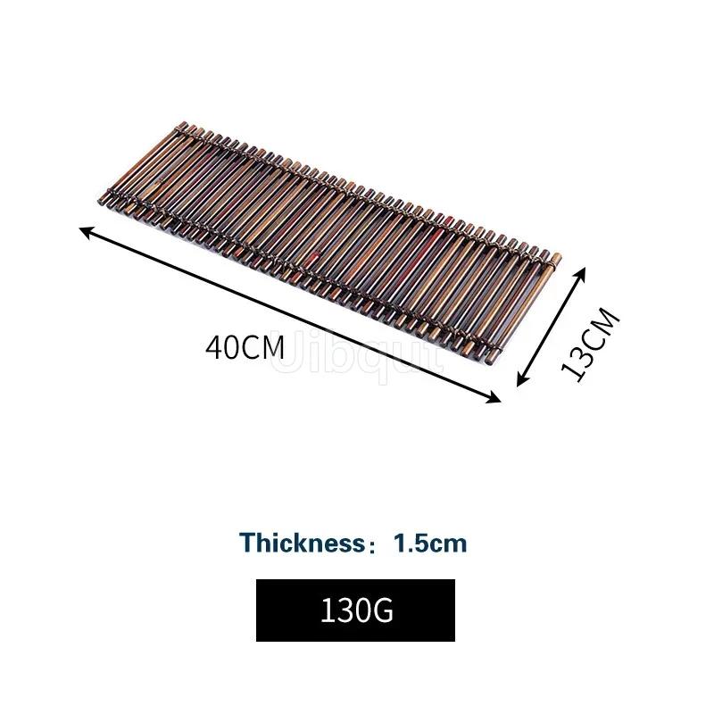 Sushi bamboo chops Barbecue dish decoration Platter ornaments Seafood posture flowers and plants Japanese sashimi decorations-A