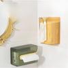 Household Suction Cup Tissue Storage Box, Wall-mounted Wet Tissue Box for Kitchen and Bathroom, Tissue Storage Box Without Holes To Be Drilled