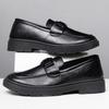 Casual Men's Shoes Doudou Shoes Men's Autumn New Breathable Soft Leather Soft Sole One Pedal Driving Casual Leather Shoes