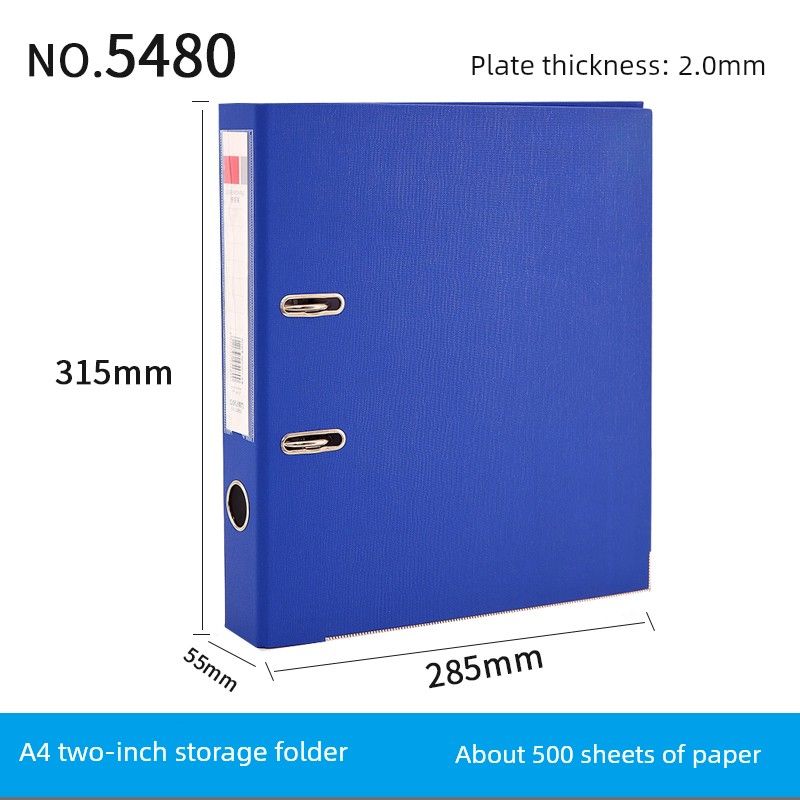 

Deli Punch File Folder Office Material Blue-5 480-2inch