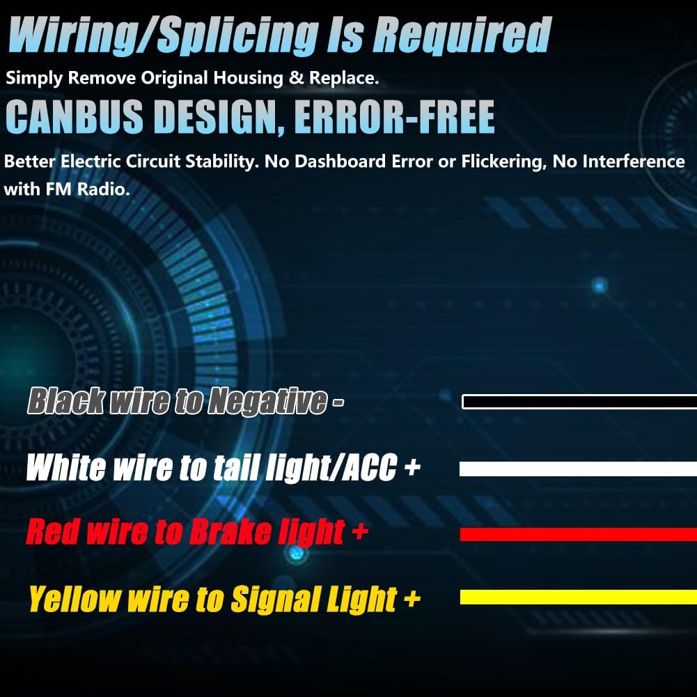 2pcs LED Rear Bumper Reflector Lights Sequential Turn Signal Brake Light for Infiniti Q50 QX56 QX60 Nissan Pathfinder Rogue, 3-in-1 with Smoked Lens