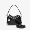 Niche Light Luxury Soft Leather Box Bag Popular Women's Bag Square Black Messenger Bag Bag