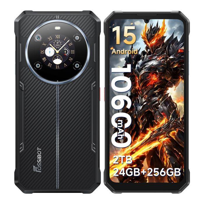 FOSSiBOT F109S - Smartphone robuste Android 15 24Go/256Go, 6.745" FHD, 10600mAh, 50MP, 5G, IP68/IP69K