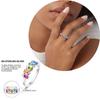 copper Women Rings Crown Heart Zircon Fashion Authentic Finger Ring Anniversary Engagement Wedding Luxury Jewellery