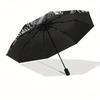 Wikingerkrieger Totenkopf mit Hörnern Runder Aufkleber DecalRegenschirm, Tragbarer 3-Fach Kompakter Regenschirm,Weihnachtsgeschenk ES405