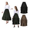 Victorian Women Dress Ball Gown Skirt Medieval Renaissance Wedding Costume Party