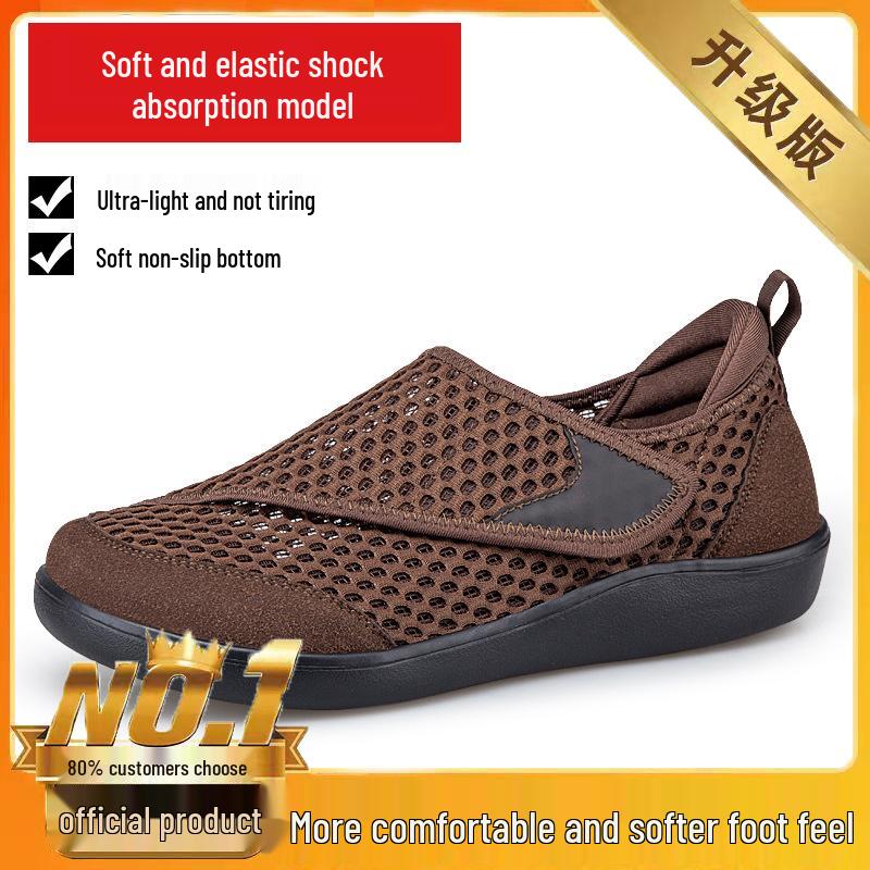 Damen atmungsaktive Sport-Mesh-Schuhe für breite Füße - Rutschfest, Große Größen für Mütter & Senioren